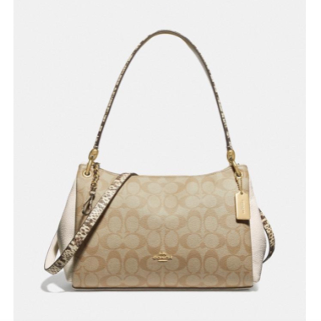 COACH SMALL MIA SHOULDER BAG IN SIGNATURE CANVAS, Women's Fashion, Bags & Wallets, Shoulder Bags