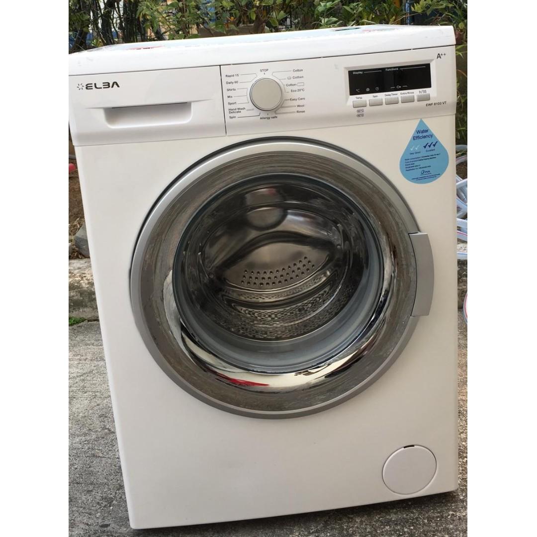 Elba EWF8103VT 8KG Washing Machine Italian Brand, TV & Home Appliances