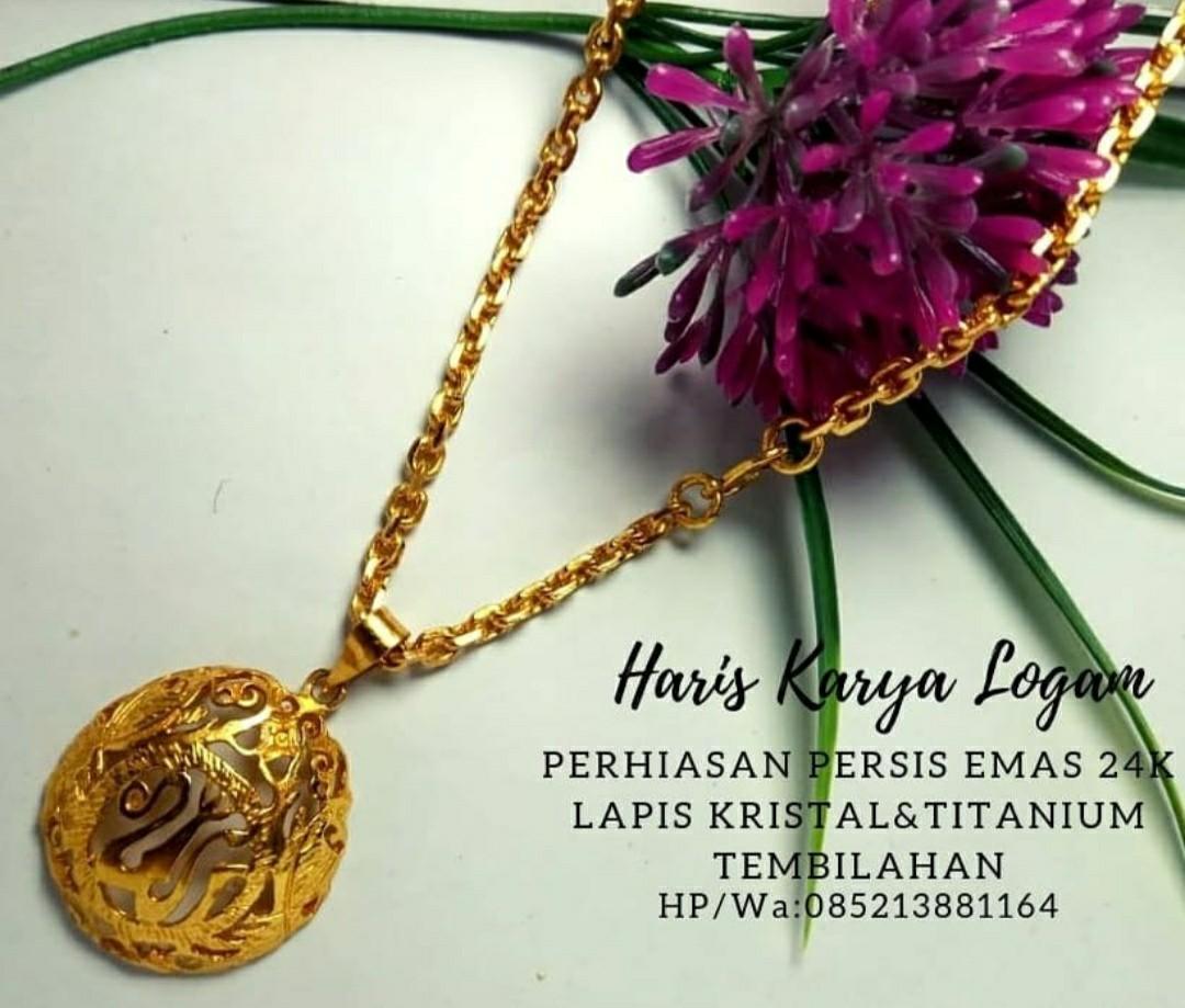Emas Lapis Kristal 24k Fesyen Wanita Perhiasan Di Carousell