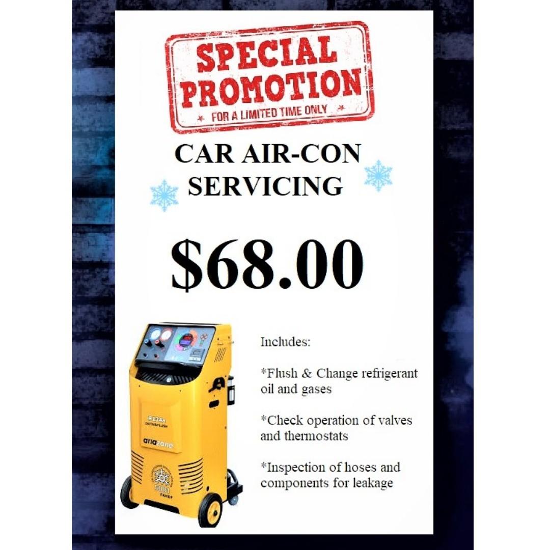 Engine Oil / Castrol / CAR servicing + AIRCON servicing promotion package , Car Accessories, Car