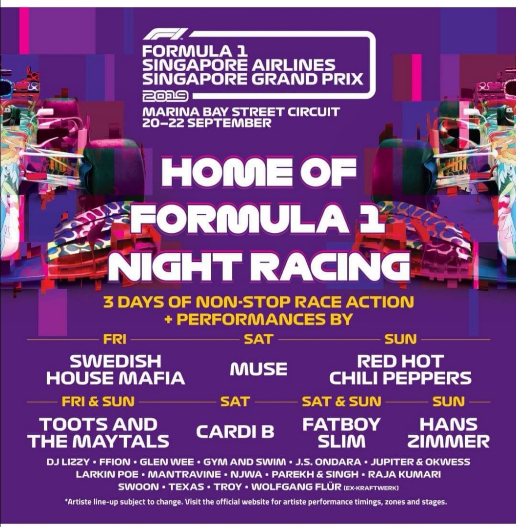 F1 Singapore Ticket 60, Tickets & Vouchers, Local Attractions