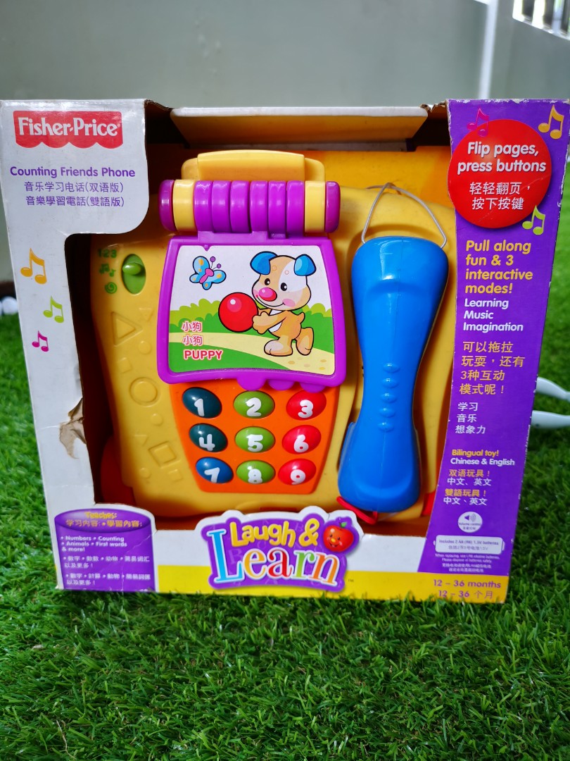 Fisher Price Counting Friends Phone Bilingual toy Babies Kids