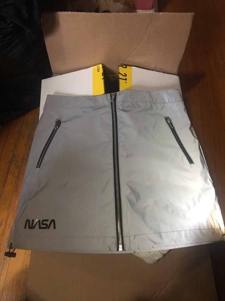 Reflective skirt forever 21 store