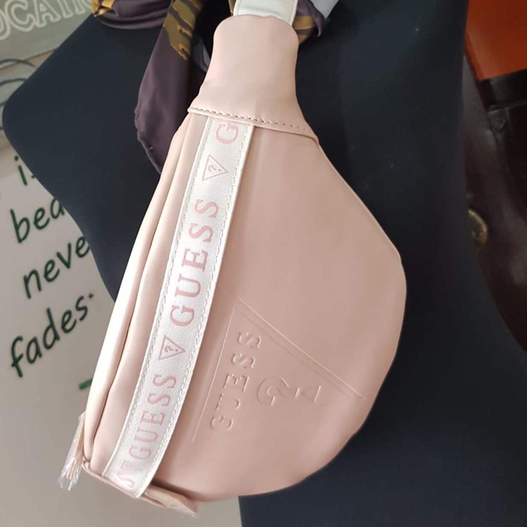 Guess pink fanny pack clearance