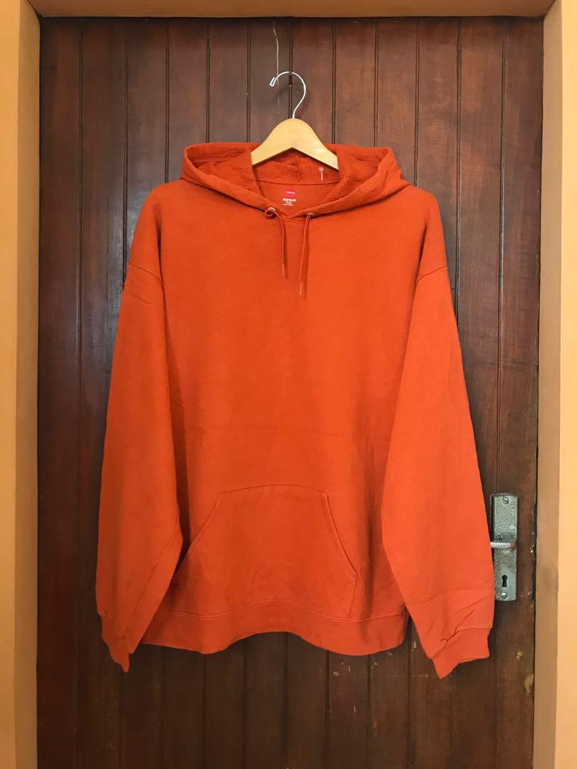 hanes orange hoodie