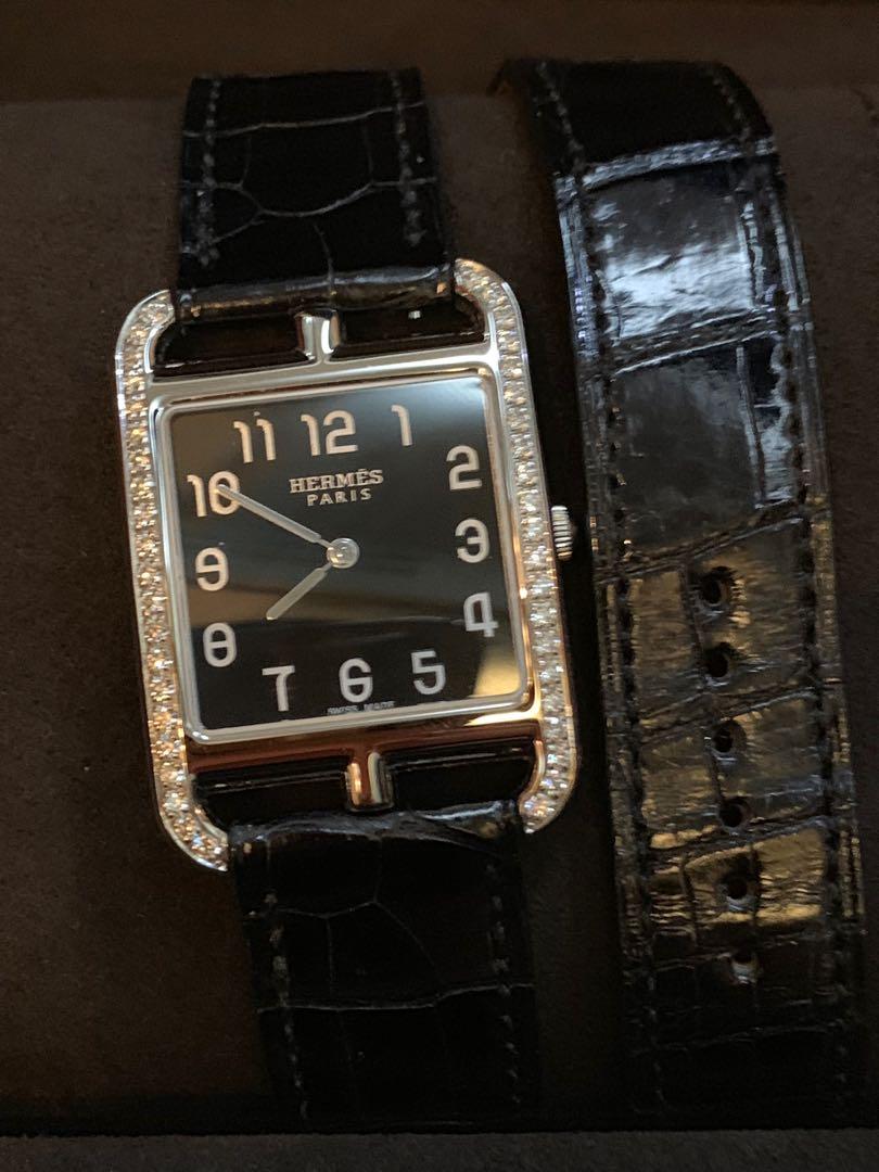 hermes cape cod watch double strap