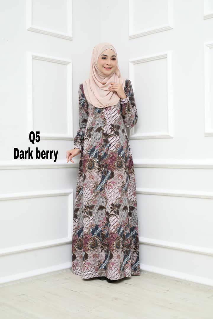 Jubah Batik Qisra Women S Fashion Muslimah Fashion Kaftans Jubahs On Carousell