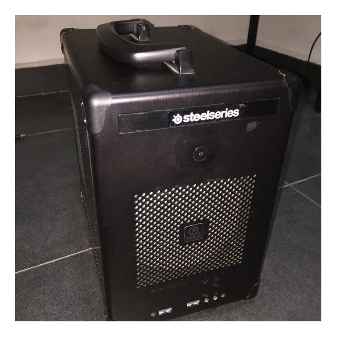 Mini ITX Briefcase 8th Gen GTX1060 6GB Liquid Cooling Gaming PC Fullset