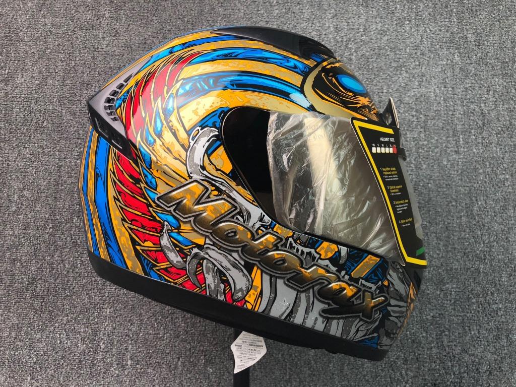 MOTORAX Pharaoh Egypt sport motorcycle full helmet, Motorbikes on Carousell