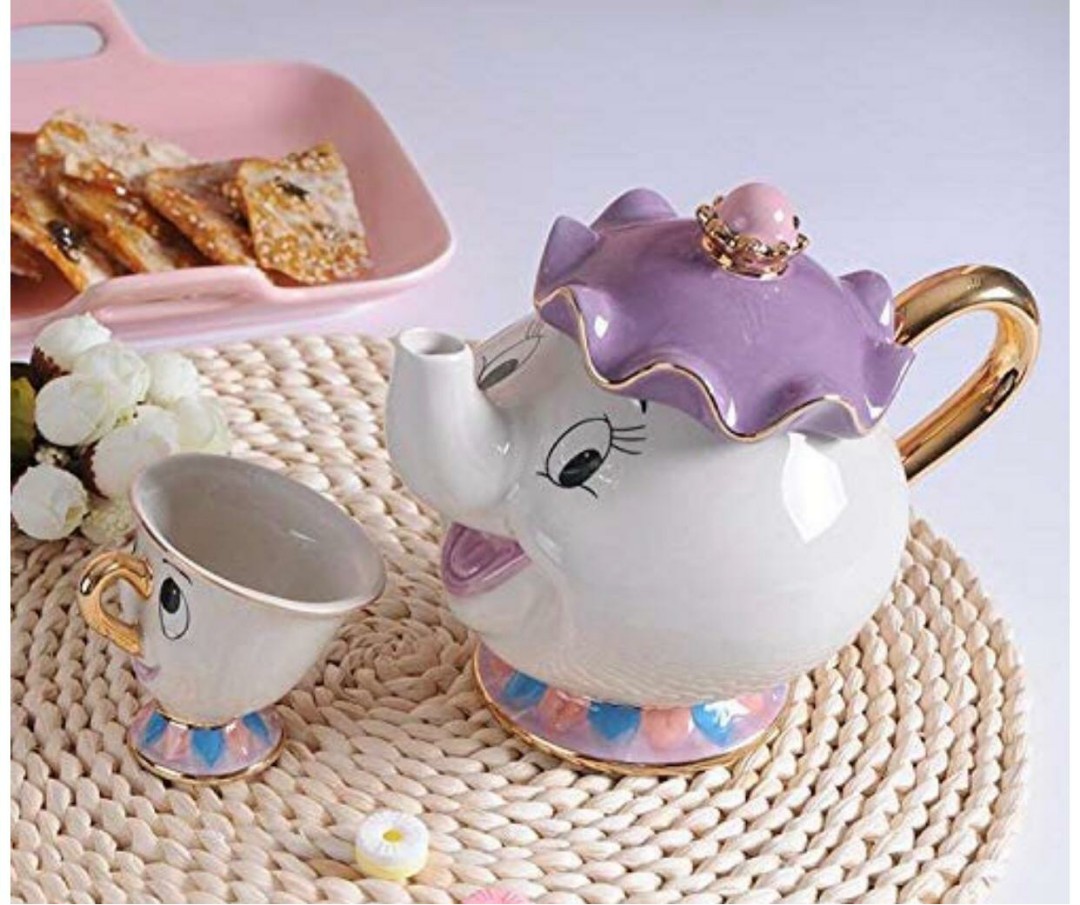 Mrs teapot and chip tea set Clearance