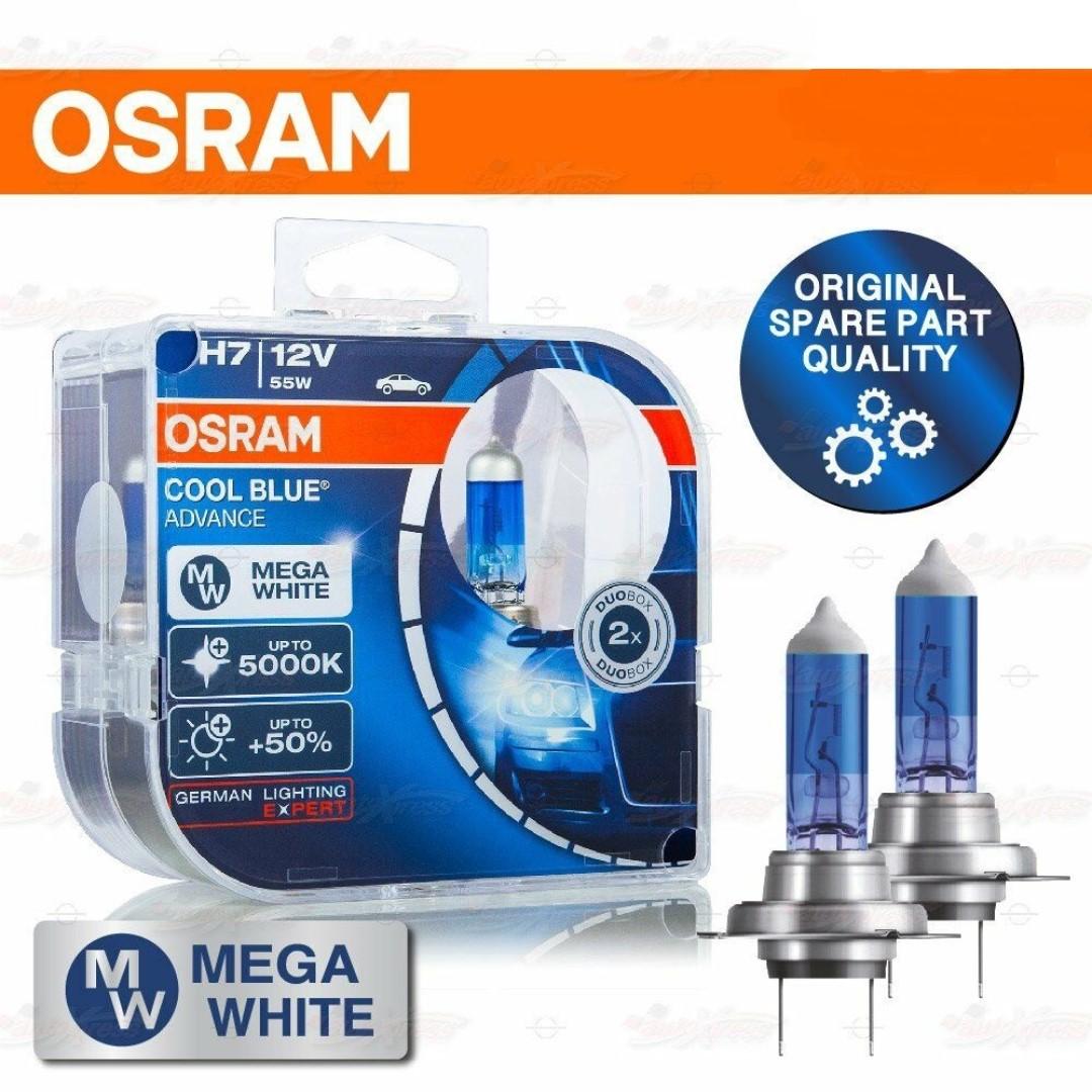 New Osram Cool Blue Advance H7 5000k Car Accessories Accessories On Carousell