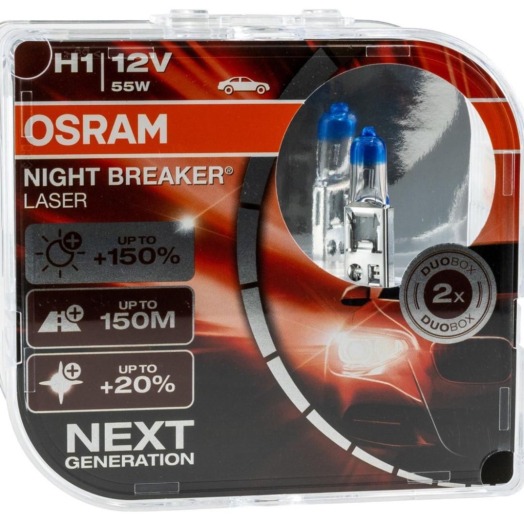 New Osram Night Breaker Laser H1 Car Accessories Accessories On Carousell