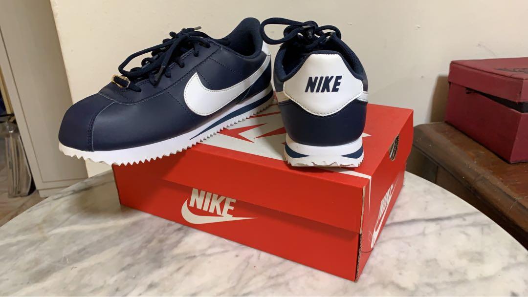blue red white nike cortez