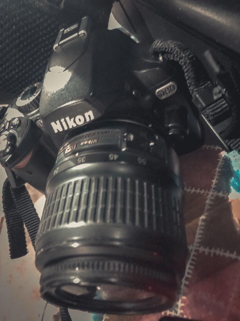 Nikon D60 with Kitlens (Category: Voice Recorders) located in Tagaytay City. Submitted by chel.atienza (Listing ID 250544327, Image 2). Description: Nikon D60 - pristine condition - with charger, battery, strap and carrying bag RFS: no longer in use, used for first time photography before —- NEED FUNDS.