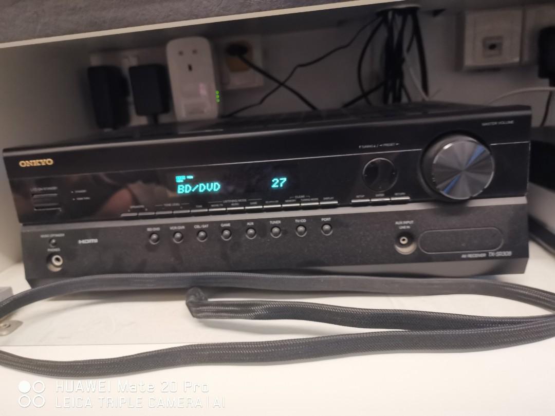 Onkyo TXSR308 AV receiver with Jamo 5.1 speaker, Audio, Soundbars