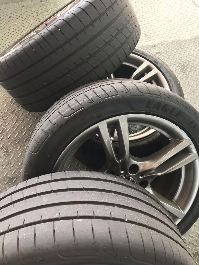 Original BMW MSport M400 18 inch rims with GoodYear Run flats , Car
