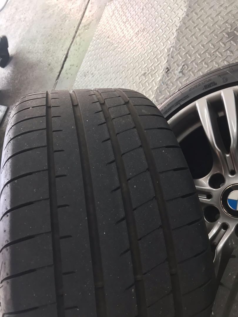 Original BMW MSport M400 18 inch rims with GoodYear Run flats , Car