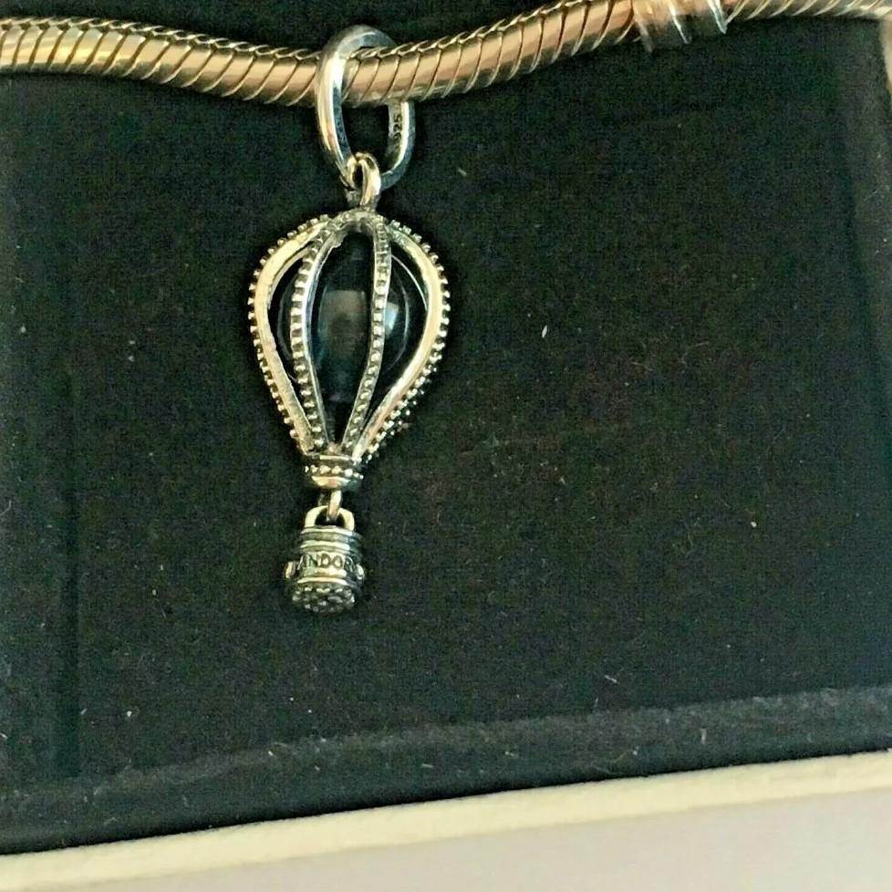 Pandora Blue Hot Air Balloon Dangle Charm, Women's Fashion, Jewelry