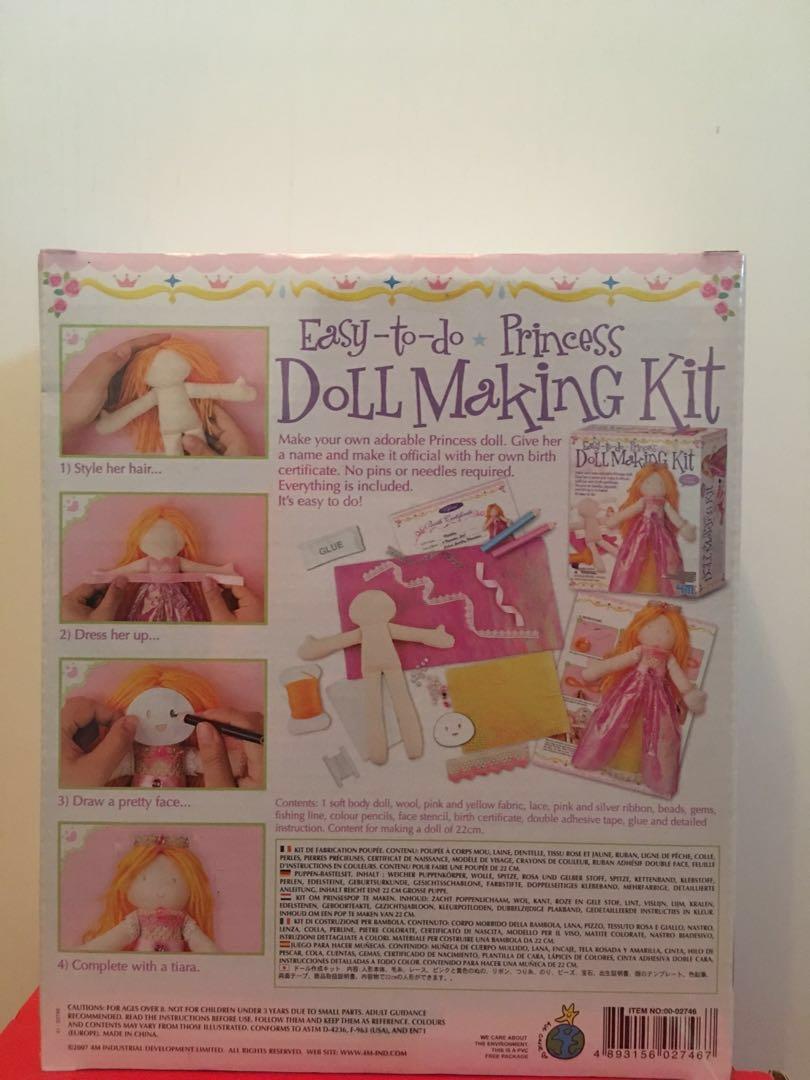 Princess Doll Making Kit, Babies & Kids, Babies & Kids Fashion on Carousell