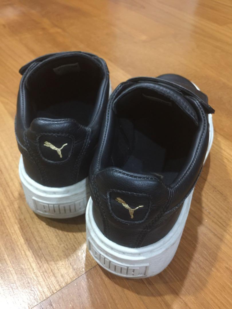 Puma basket shop platform velcro
