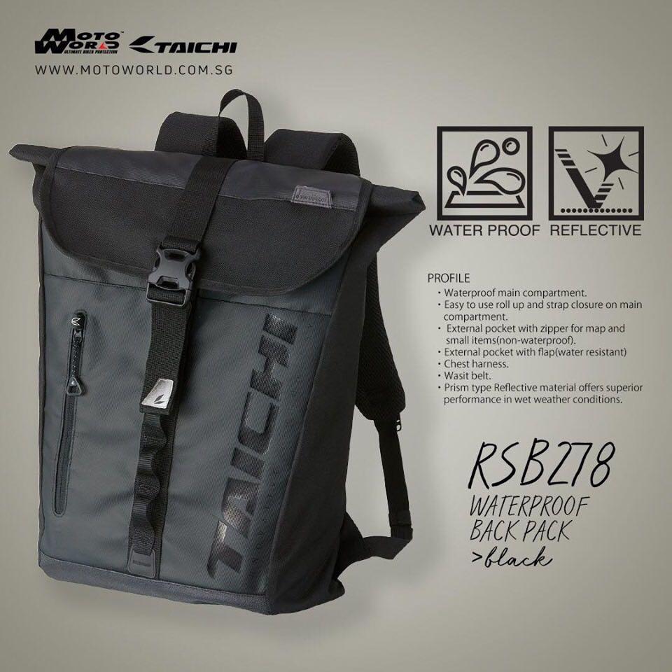 Taichi waterproof on sale backpack