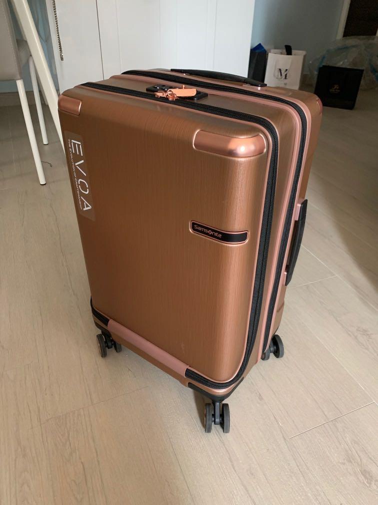 samsonite evoa rose gold