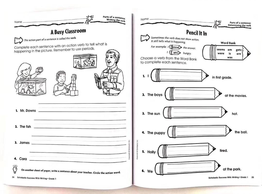 Scholastic Success With Writing Grade 1 5 5 Books Books