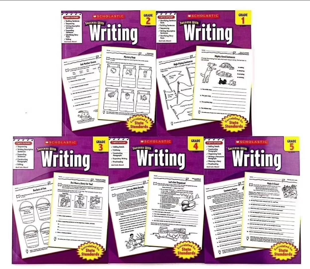 Scholastic Success With Writing Grade 1 5 5 Books Books