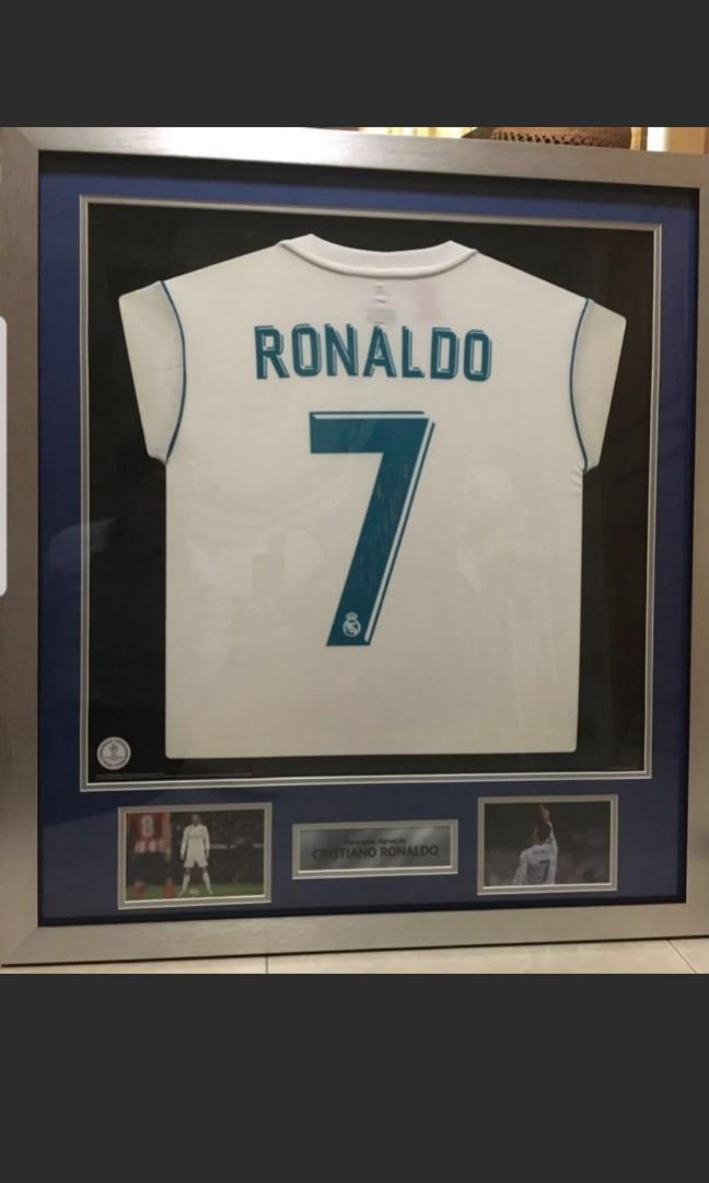 cristiano ronaldo signed real madrid jersey