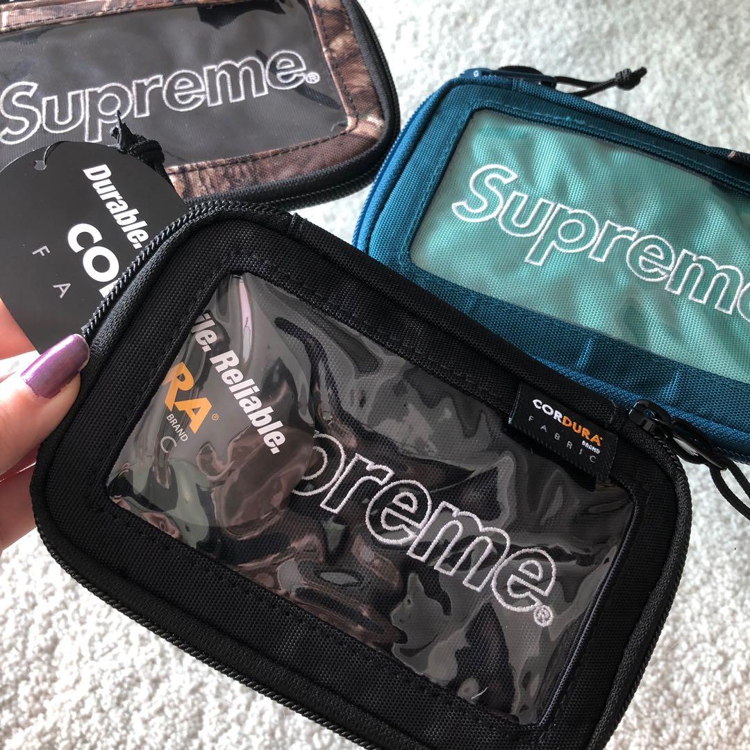 INSTOCK SUPREME FW19 SMALL ZIP POUCH WALLET, Men's Fashion, Bags 