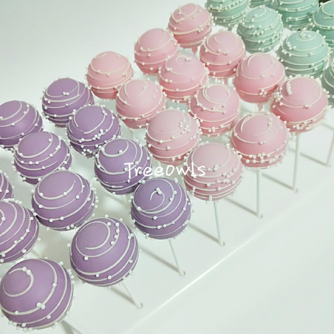 Sweet Flower Hair Unicorn Theme Cake Pop Food Drinks Baked