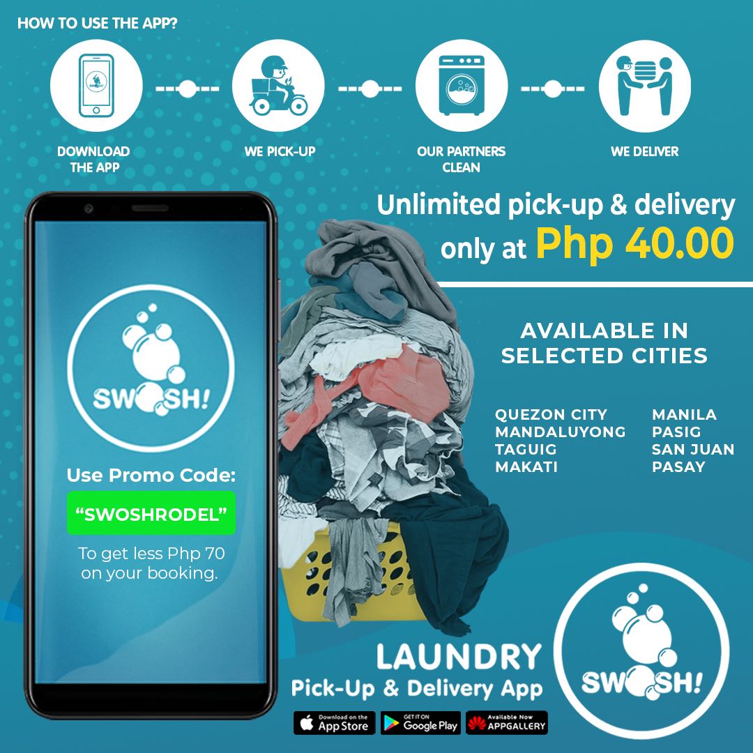 Swosh Laundry App Php70 off, Tickets & Vouchers, Store Credits on Carousell