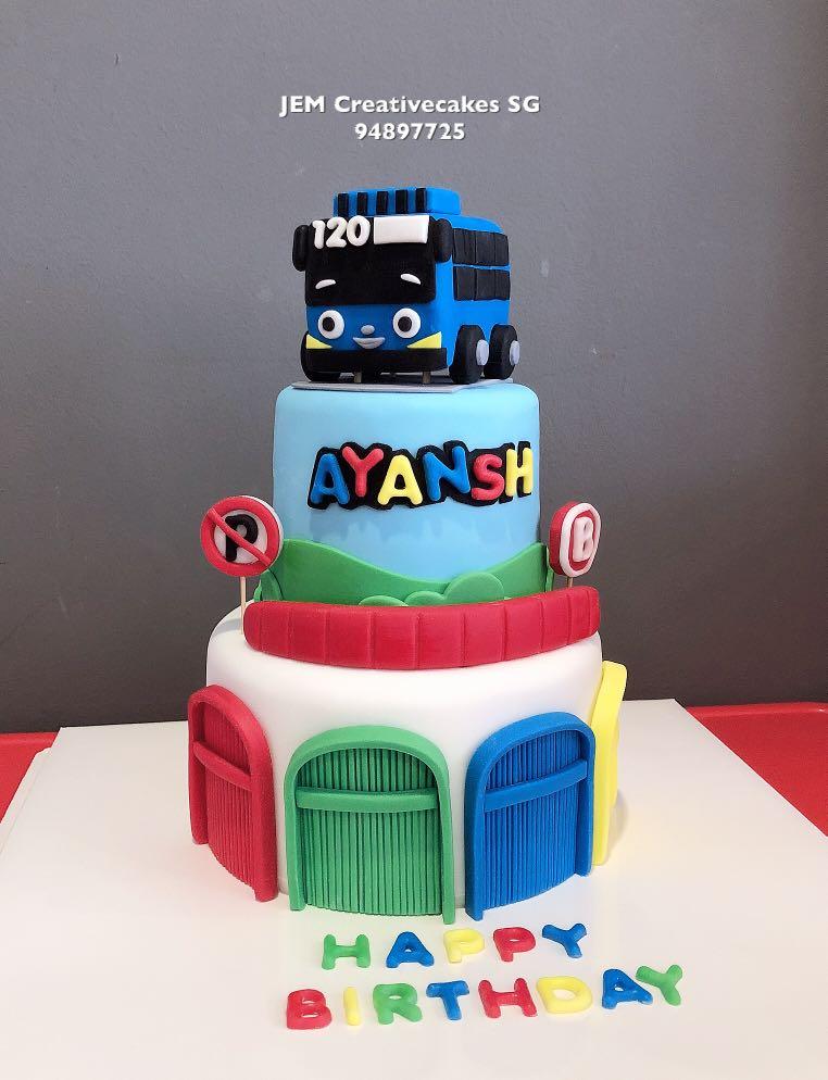 Tayo Bus Birthday Cake Food Drinks Baked Goods On Carousell Polish your personal project or design with these happy birthday cake transparent png images, make it even more personalized and more attractive. tayo bus birthday cake