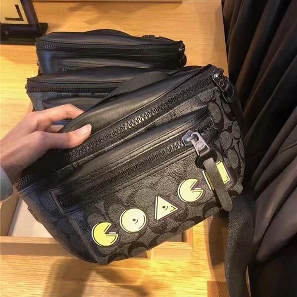 coach pac man belt bag
