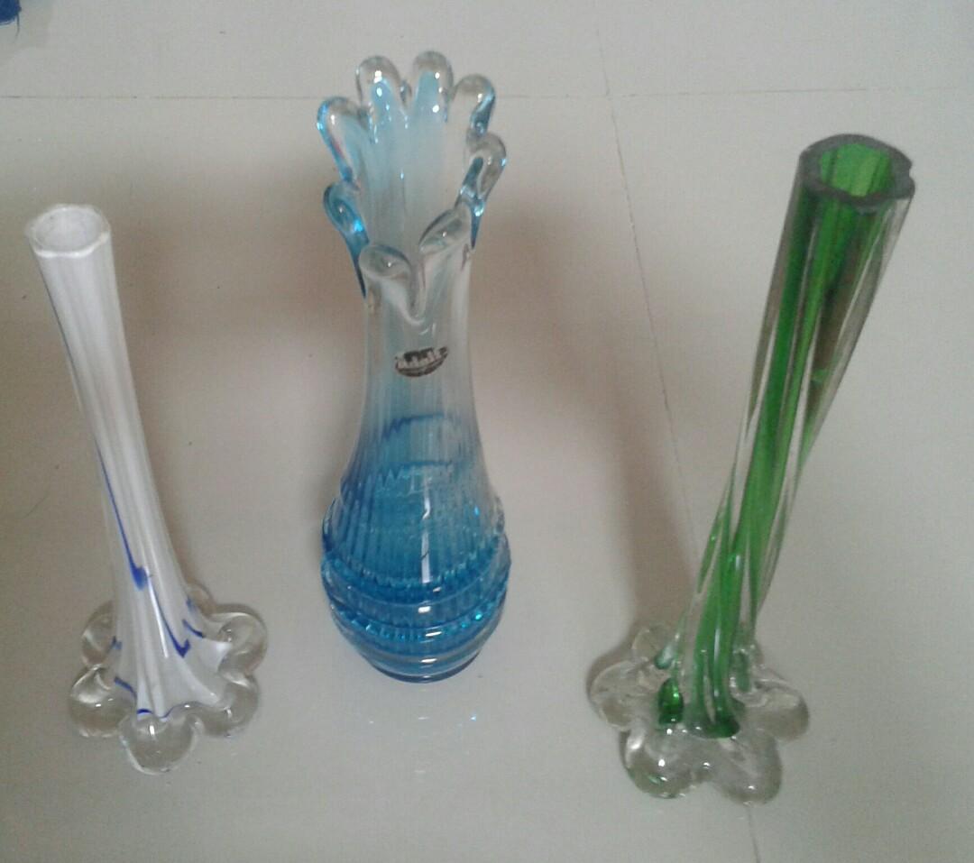 Vas Bunga Antik Kristal Antik Lainnya Di Carousell