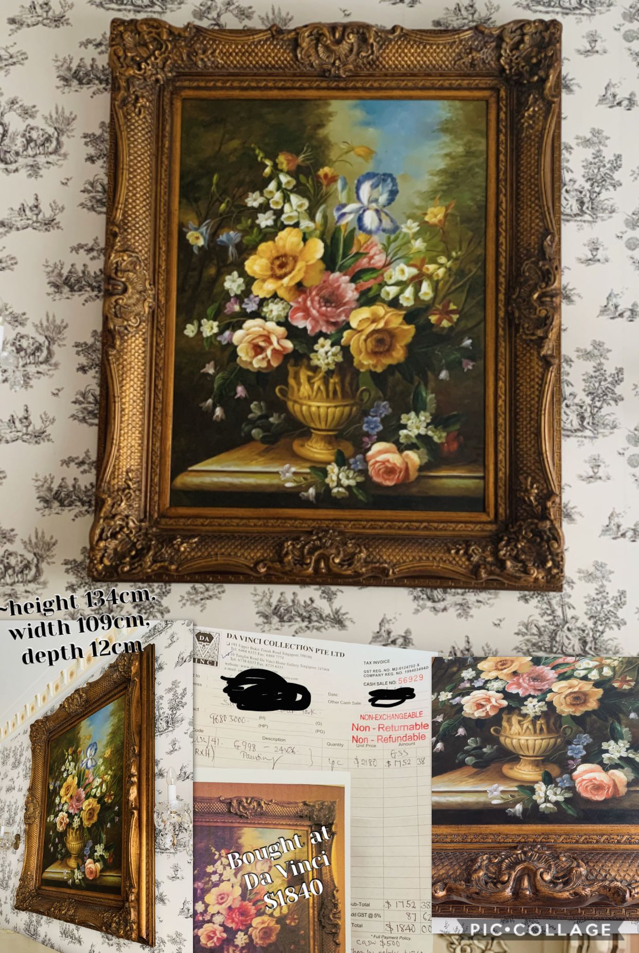 Vintage Design Gallery By Davinci Victorian Canvas Oil Painting