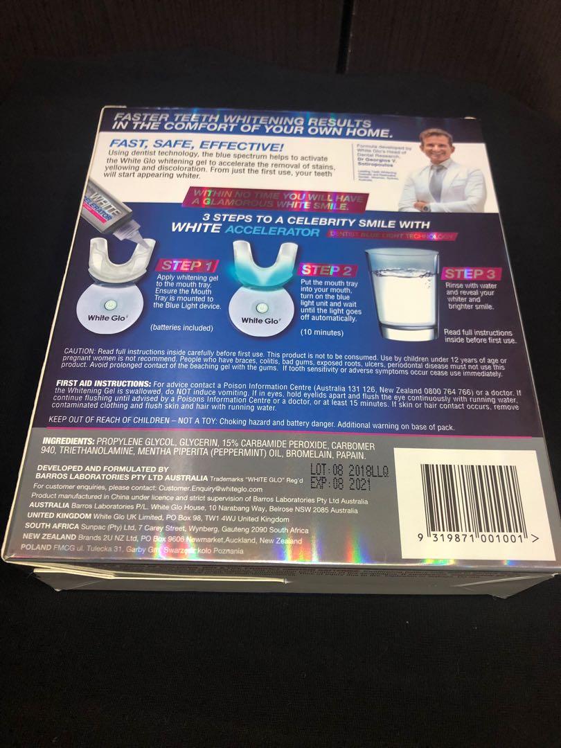 White Glo Accelerator Blue Light Teeth Whitening System Reviews Shelly Lighting