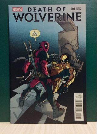 Death of Wolverine #1 Deadpool Variant