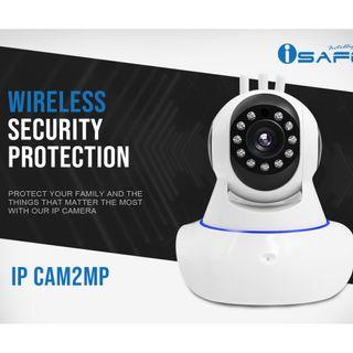 iSAFE IPCAM2MP 1080P Wireless Wifi Smart IP Camera Home Security Surveillance System CCTV Cam Baby Monitor Motion Detection IR Night Light 3 Antennas STANDALONE CCTV CAMERA