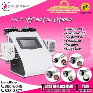 6 IN 1 Radio Frequency RF facial Slimming Body RF and Cavitaion with laser lipo machine