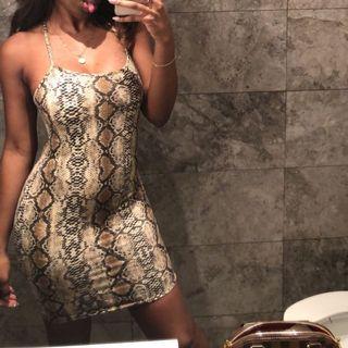 Snake skin dress
