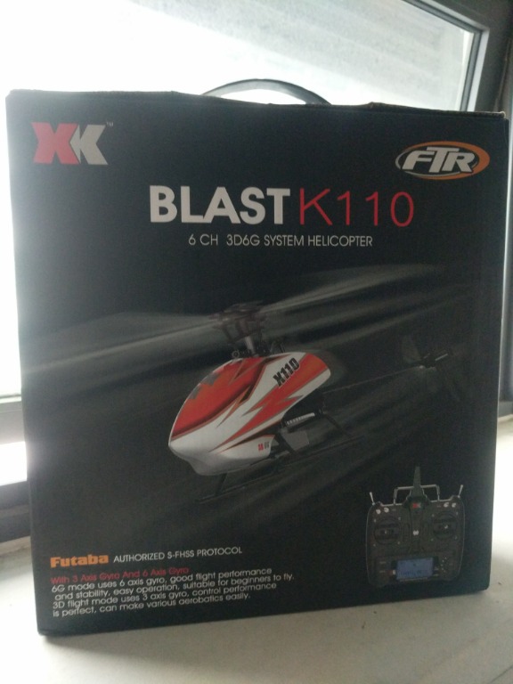 6 Channel RC Helicopter XK K110 for sale. Cheapest in Singapore