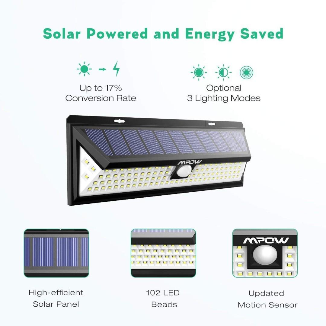 Mpow 102 led solar hot sale lights