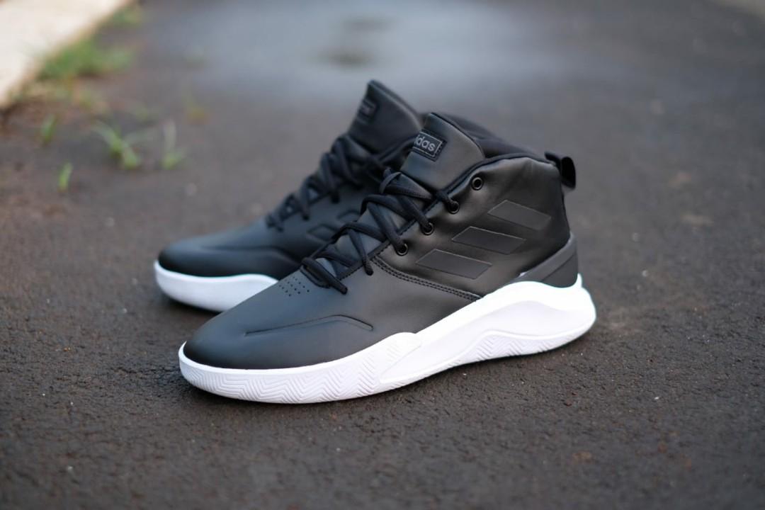 Adidas Own The Game Black White Fesyen Pria Sepatu Sneakers Di Carousell