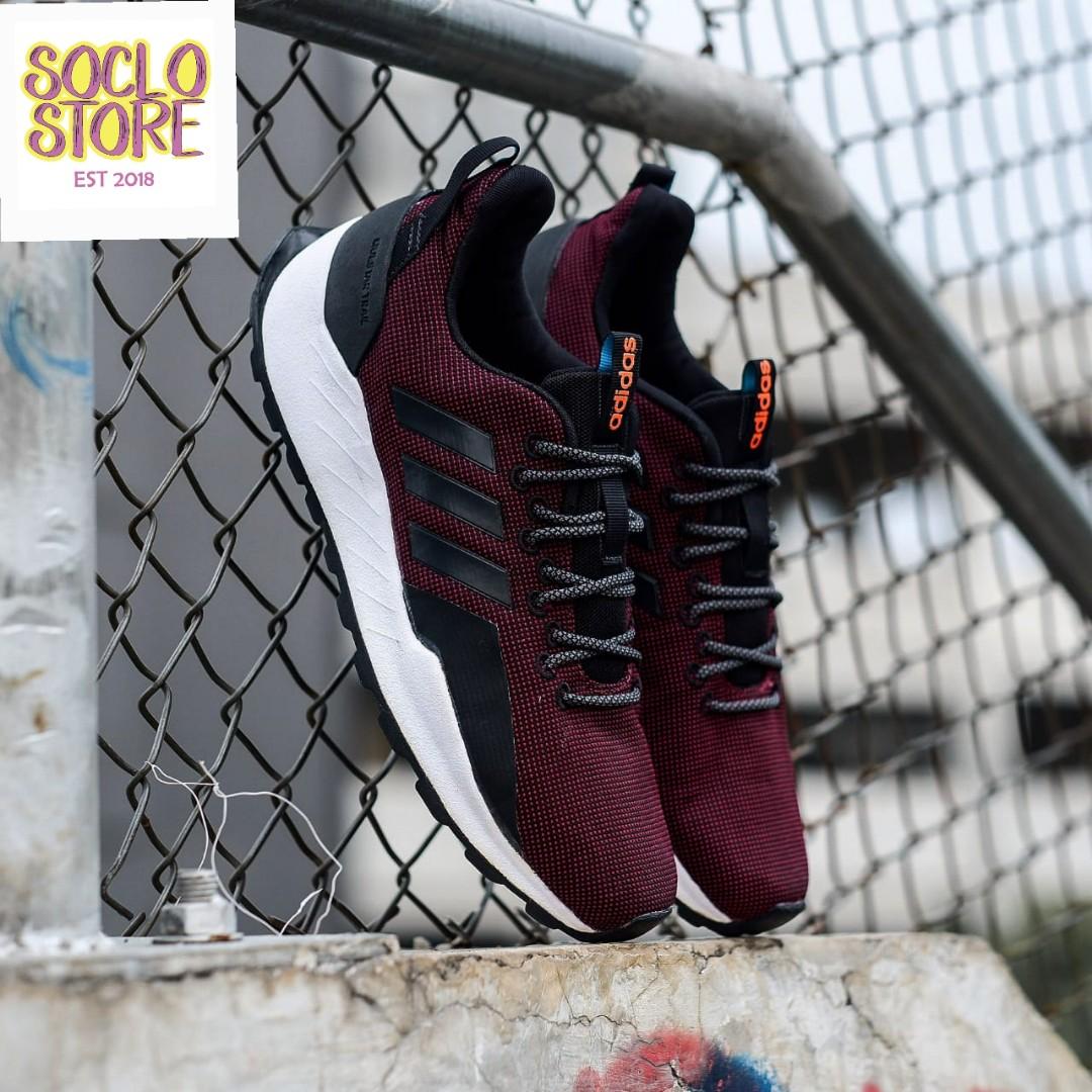 Adidas questar trail maroon best sale