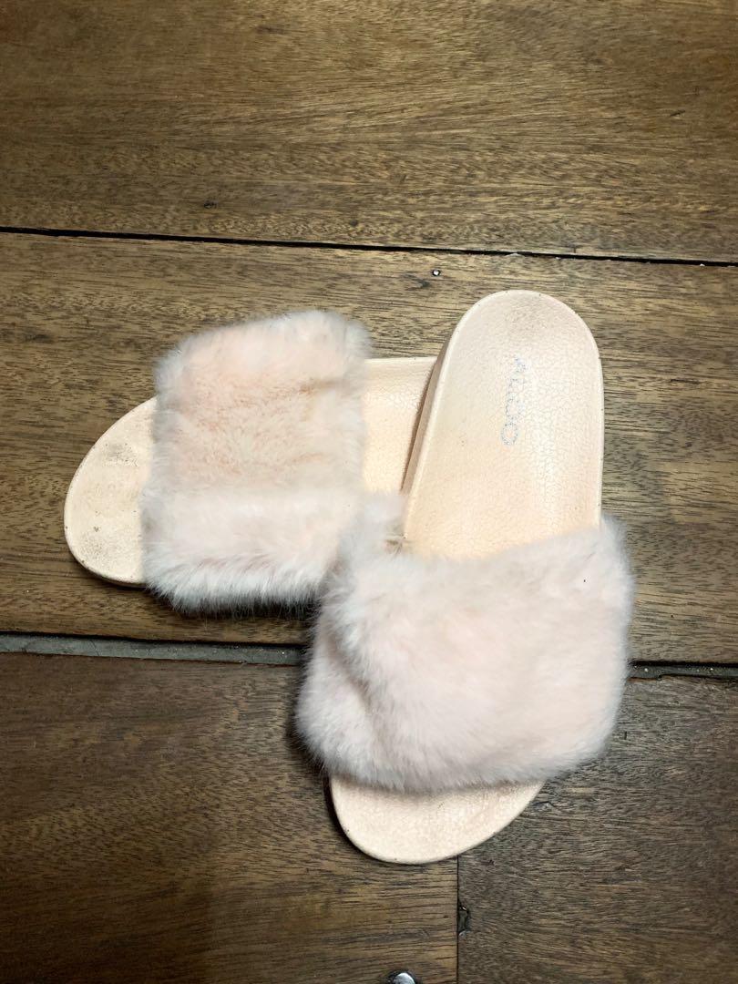 aldo fur slides