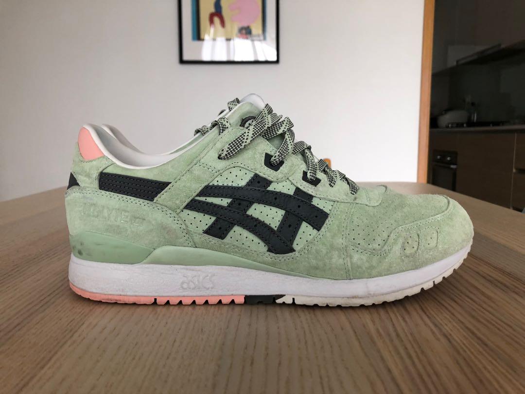 Asics Gel Lite III Wasabi END 9.5US Men s Fashion Footwear Sneakers on Carousell