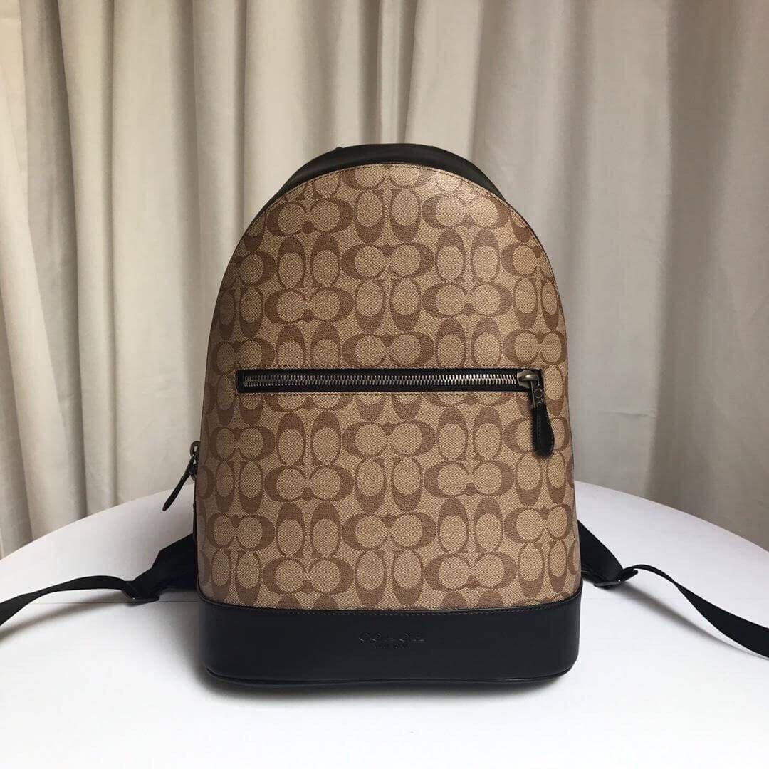 West slim backpack in signature canvas hotsell