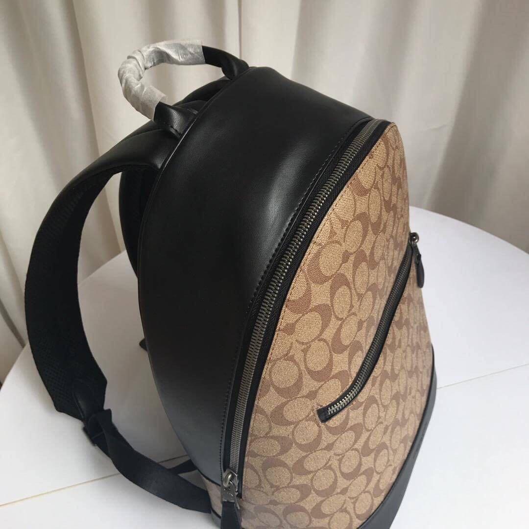 West slim backpack in signature 2025 canvas