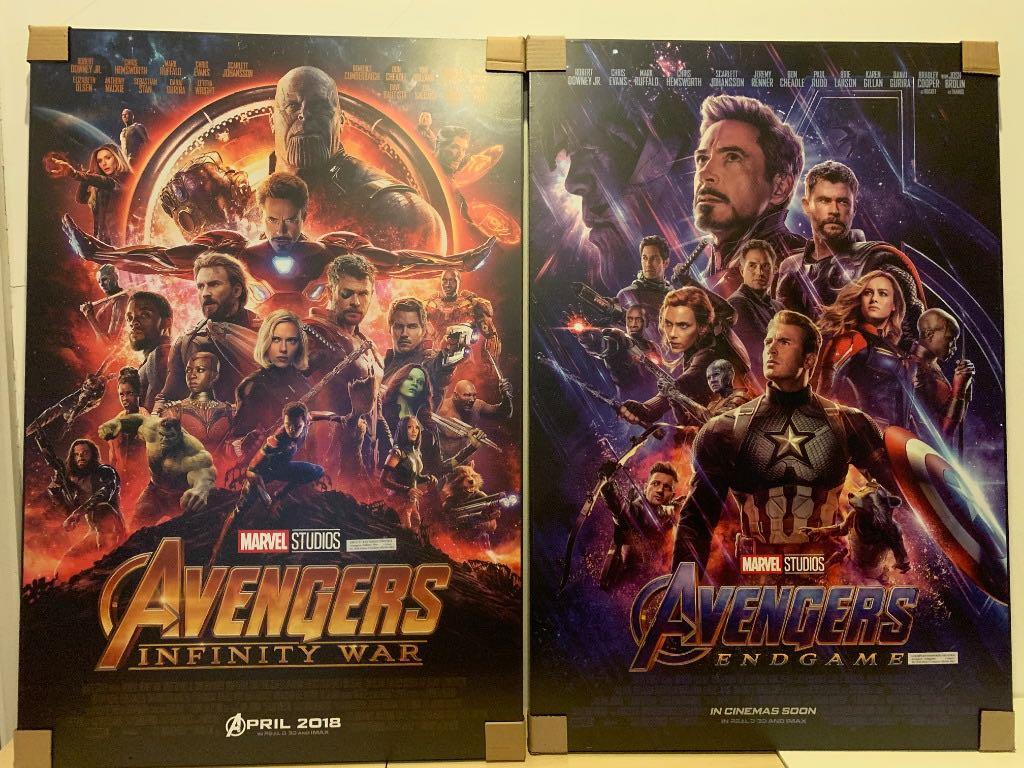 Avengers Infinity War Endgame Movies Original Framed Posters Design Craft Artwork On Carousell